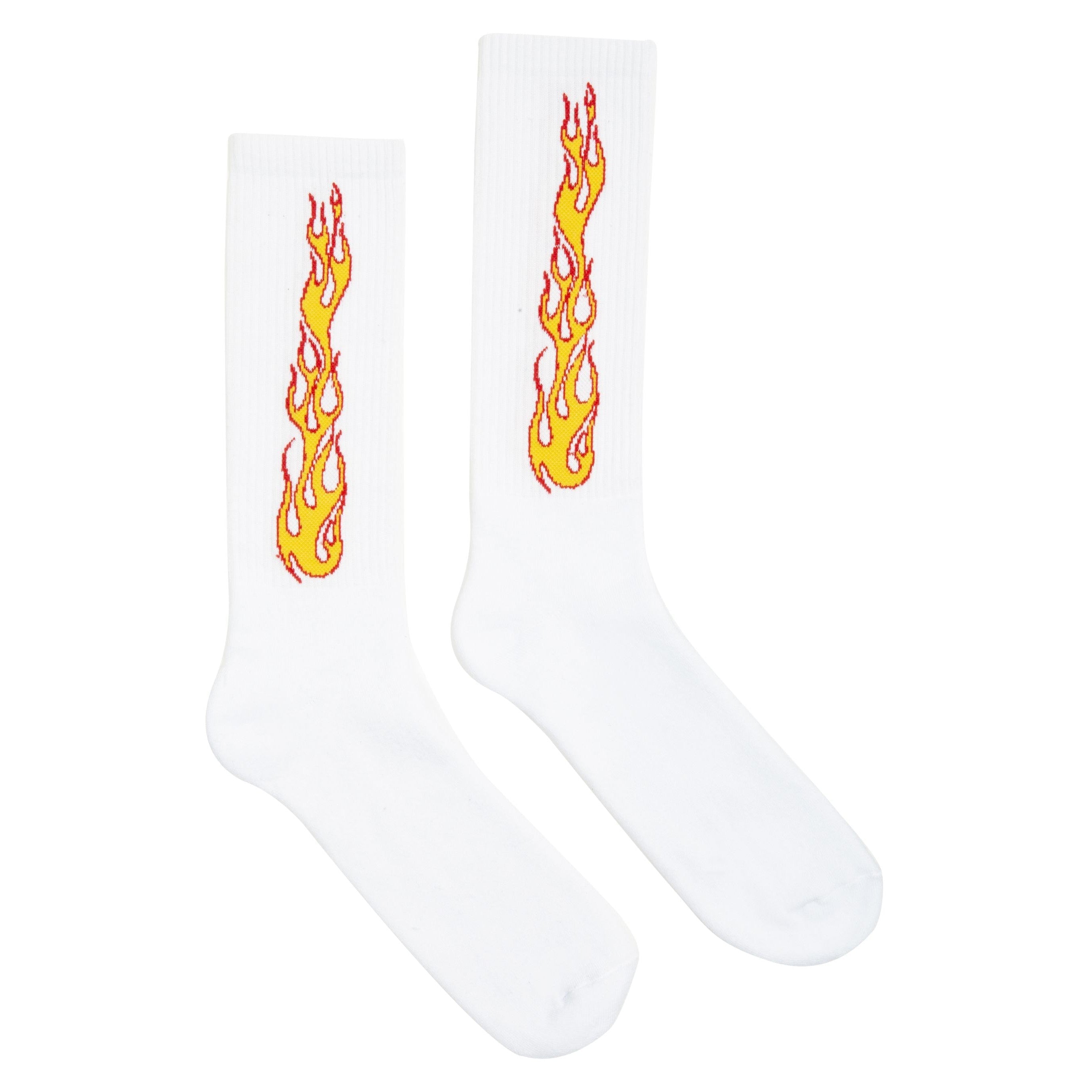 Palm angel flame socks black