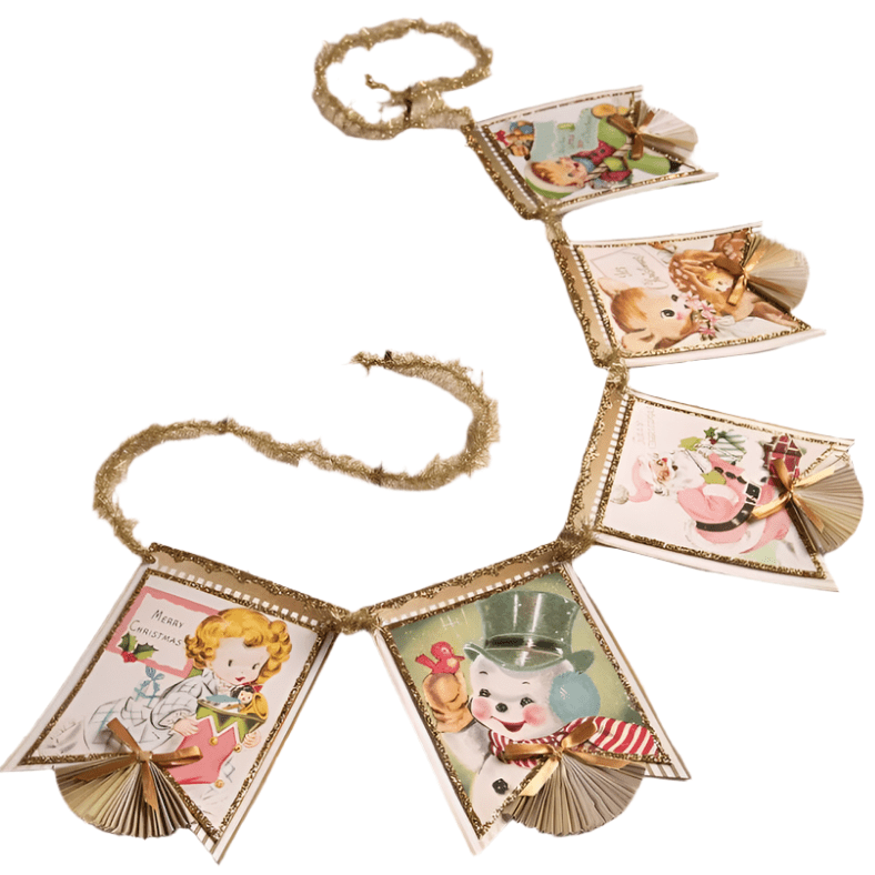 Pastel Retro Garland by Bethany Lowe Designs by Quirks! at Shirley Shoppe