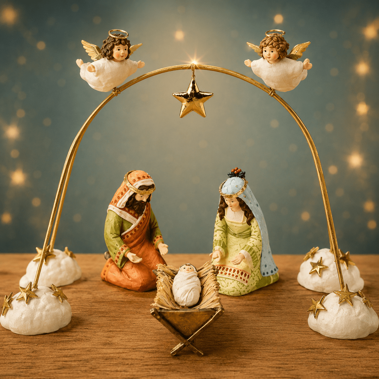 Patience Brewster Nativity Cherub Angels Arch Set, Set of 4 NEW & RETIRED by Quirks! at Shirley Shoppe