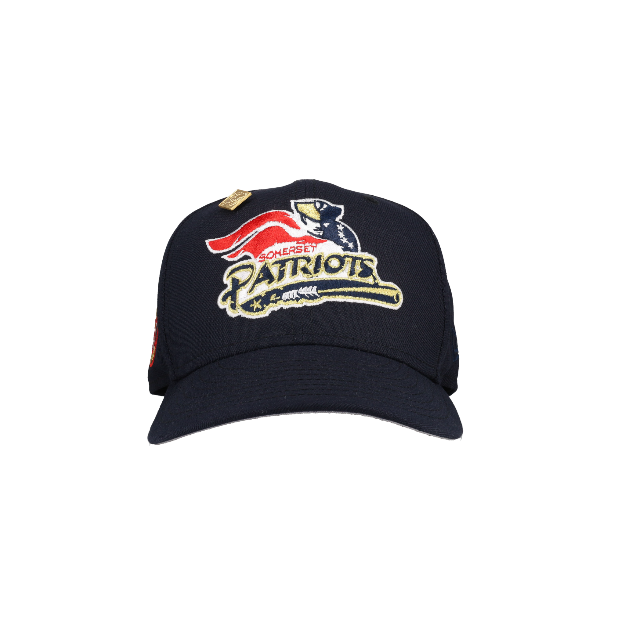 Somerset Patriots Navy 75th Year New Era 59Fifty Fitted Hat