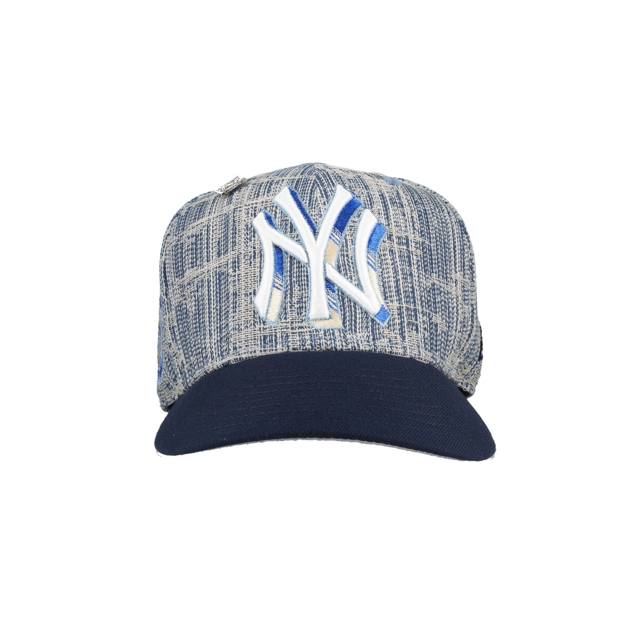 New York Yankees Distressed Denim 50th Season Patch 59Fifty Fitted Hat