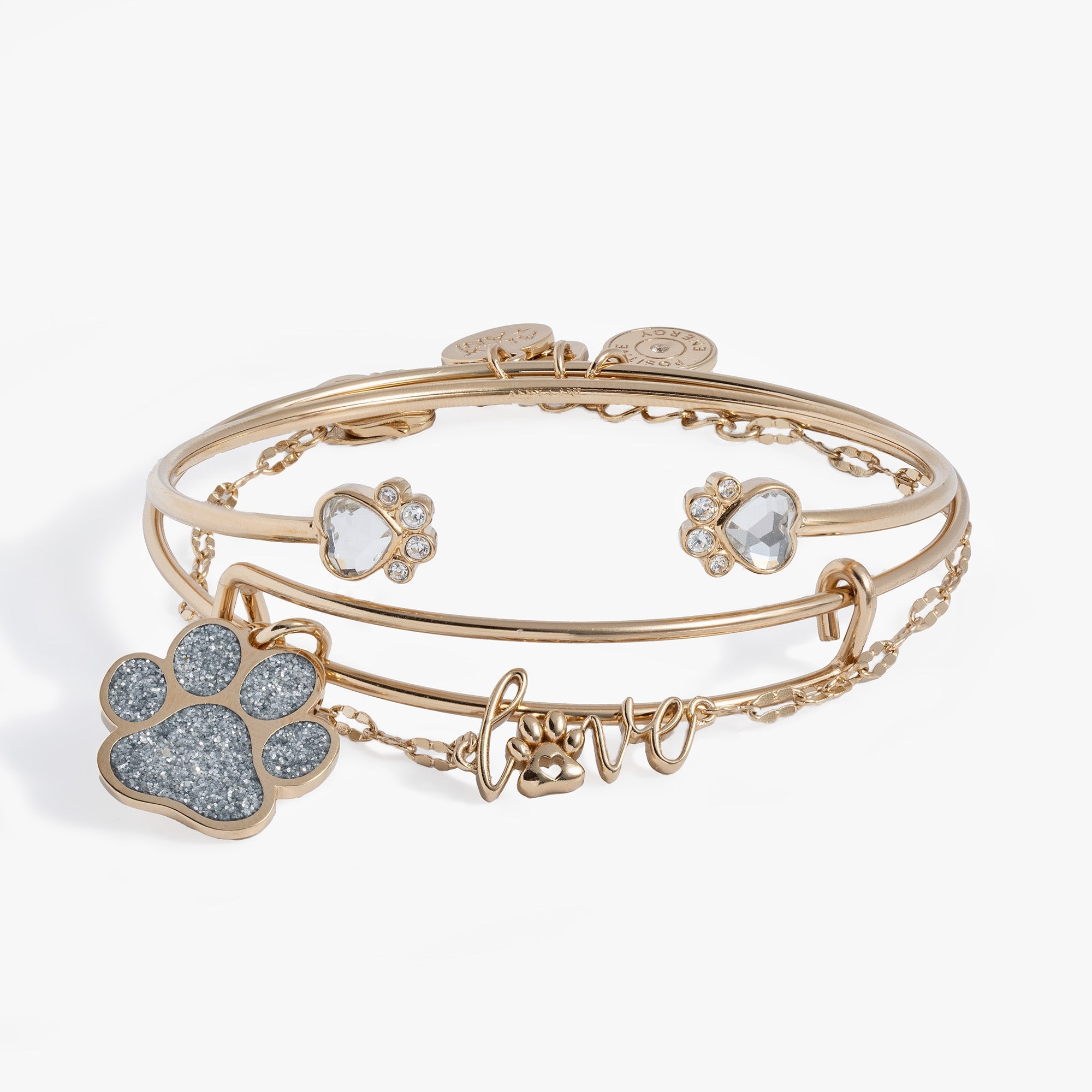'Paws of Love' Bracelet Set of 3 by ALEX AND ANI at Shirley Shoppe