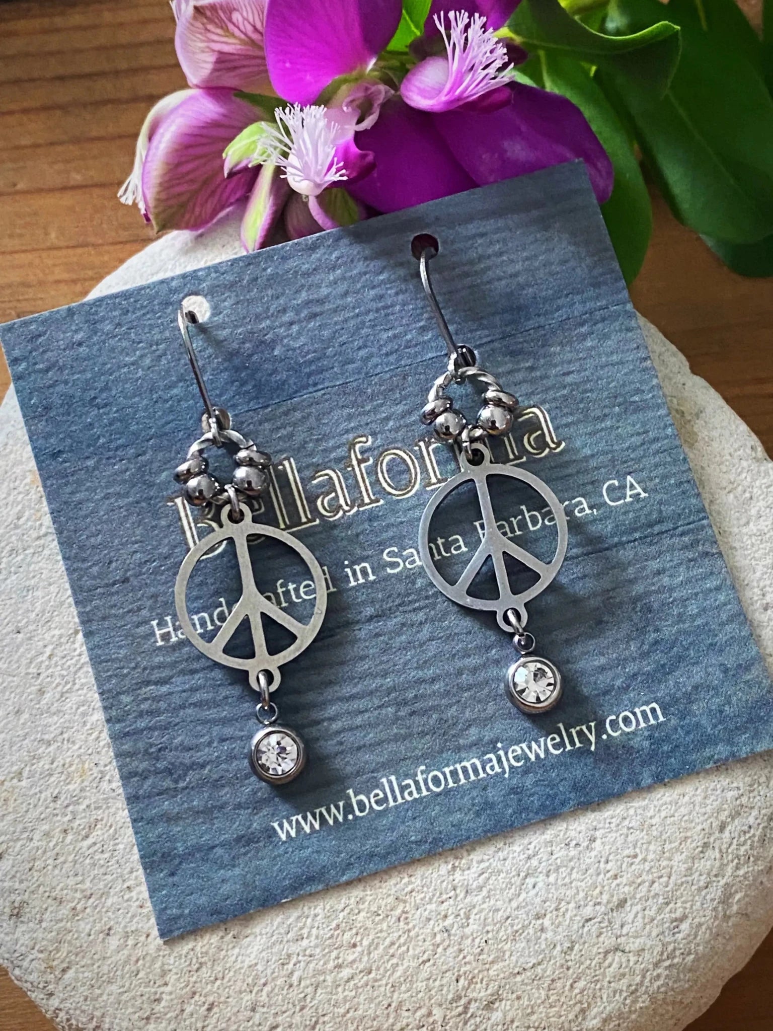 PEACE EARRINGS by Bellaforma Jewelry at Shirley Shoppe