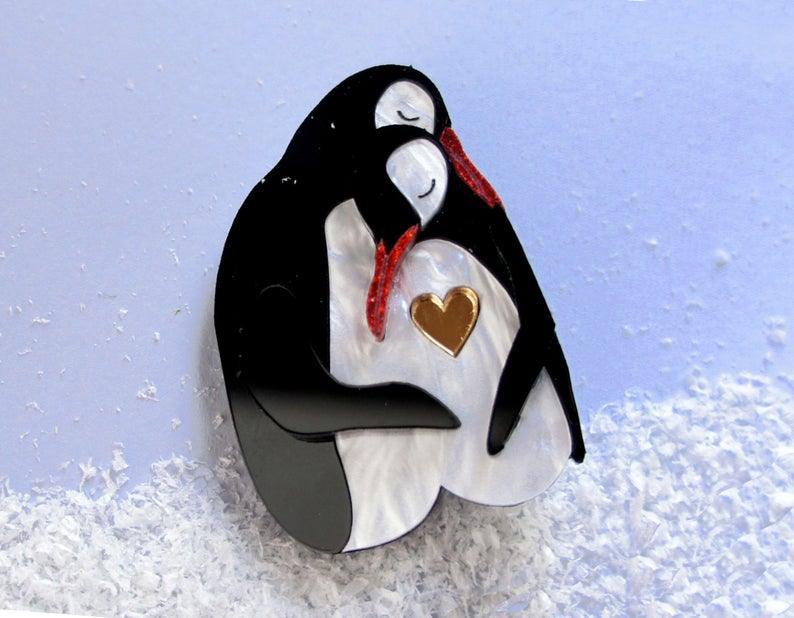 Penguin Couple by Laliblue by Quirks! at Shirley Shoppe