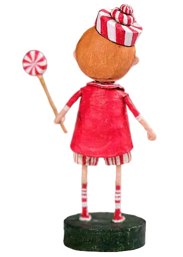 Peppermint Pete Christmas Figurine by Lori Mitchell — 6.5-Inch Poly Resin Collectible (New 2026)