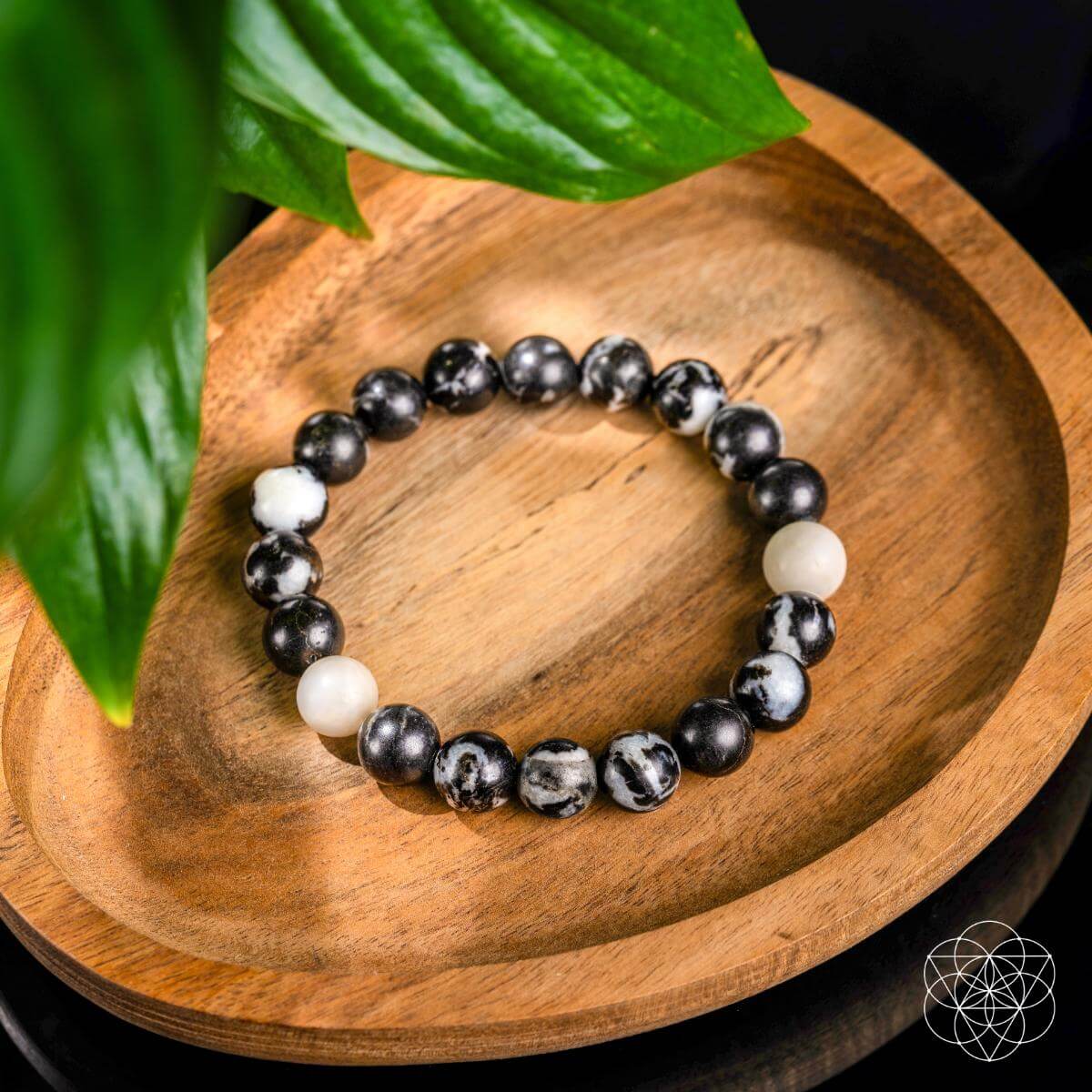 Permission to Pause - The Zebra Jasper Bracelet by Conscious Items at Shirley Shoppe