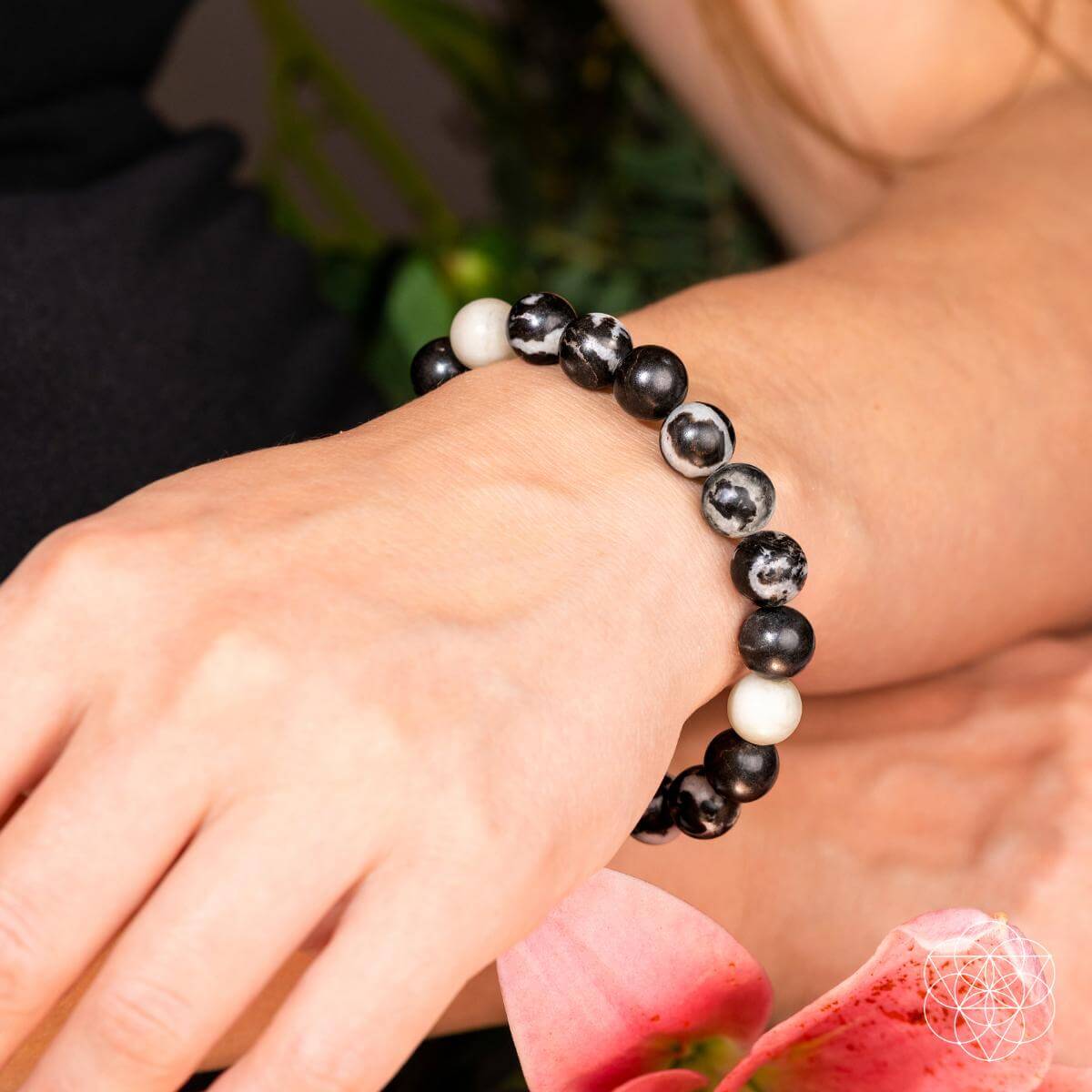 Permission to Pause - The Zebra Jasper Bracelet by Conscious Items at Shirley Shoppe