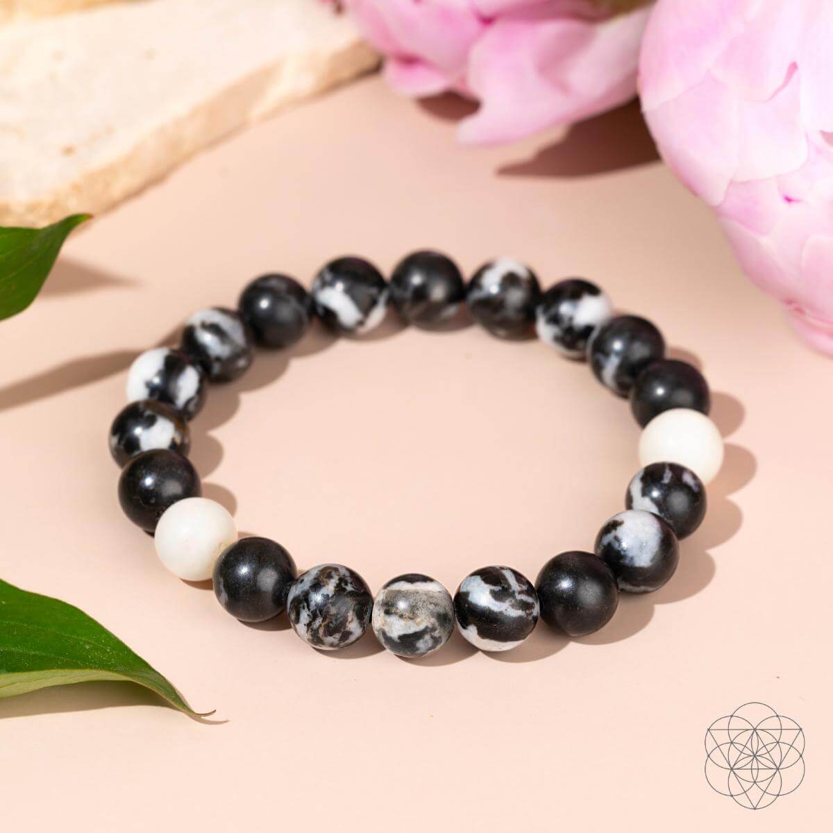 Permission to Pause - The Zebra Jasper Bracelet by Conscious Items at Shirley Shoppe