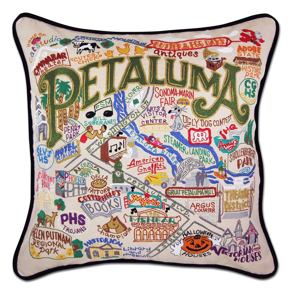 Petaluma Hand - Embroidered Pillow by Quirks! at Shirley Shoppe