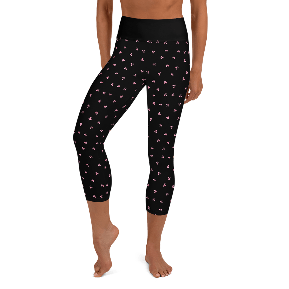 PETIT BOW CAPRI LEGGINGS • BLACK by DARA SENDERS at Shirley Shoppe