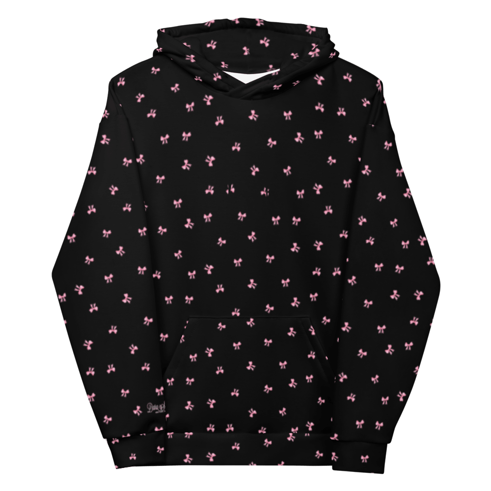 PETIT BOW HOODIE • BLACK by DARA SENDERS at Shirley Shoppe
