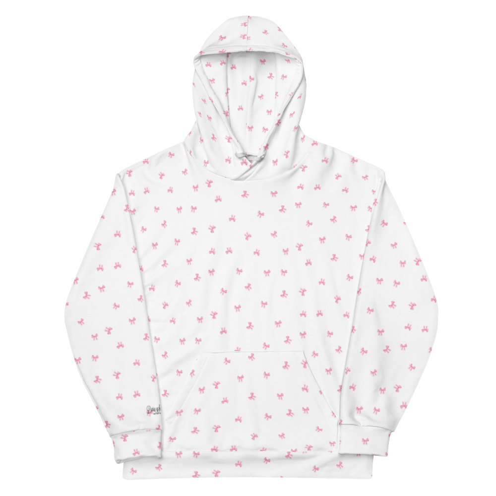PETIT BOW HOODIE • WHITE by DARA SENDERS at Shirley Shoppe