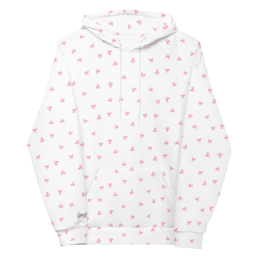 PETIT BOW HOODIE • WHITE by DARA SENDERS at Shirley Shoppe