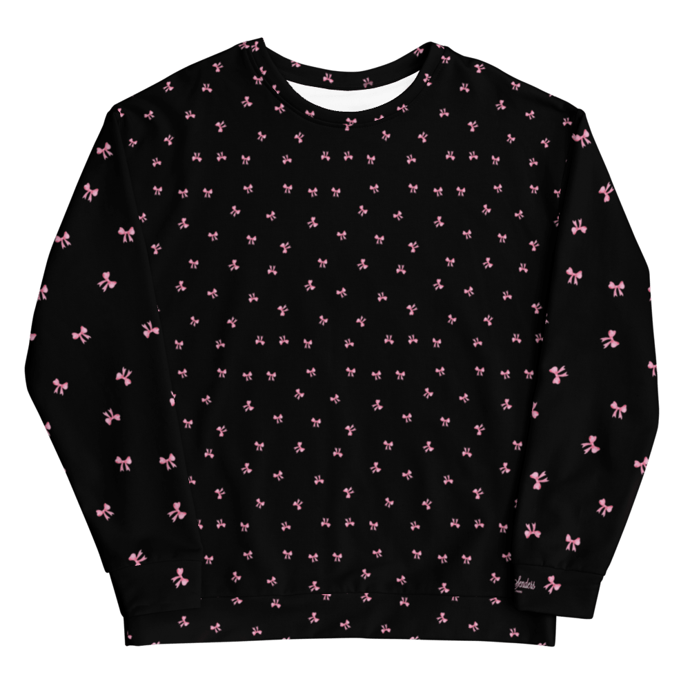 PETIT BOW SWEATSHIRT • BLACK by DARA SENDERS at Shirley Shoppe
