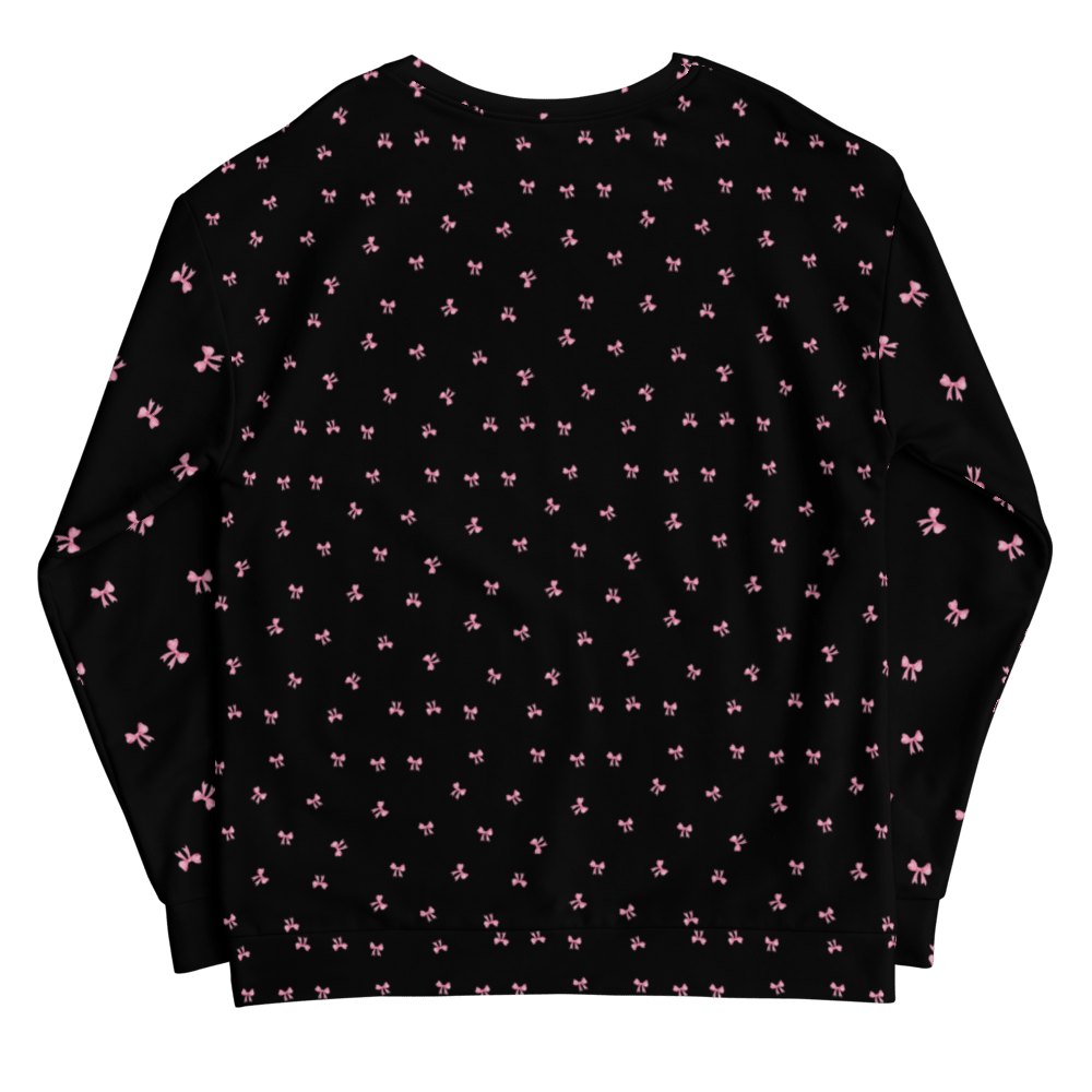 PETIT BOW SWEATSHIRT • BLACK by DARA SENDERS at Shirley Shoppe