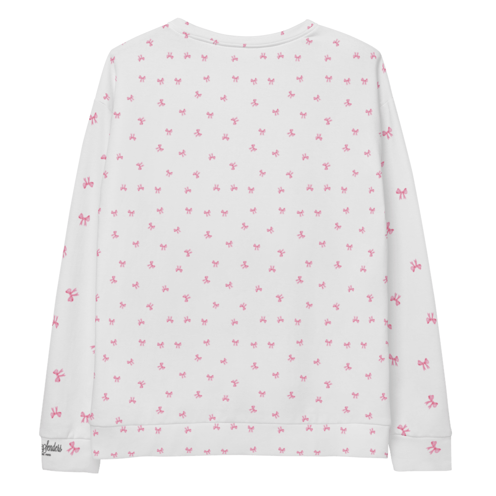 PETIT BOW SWEATSHIRT • WHITE by DARA SENDERS at Shirley Shoppe