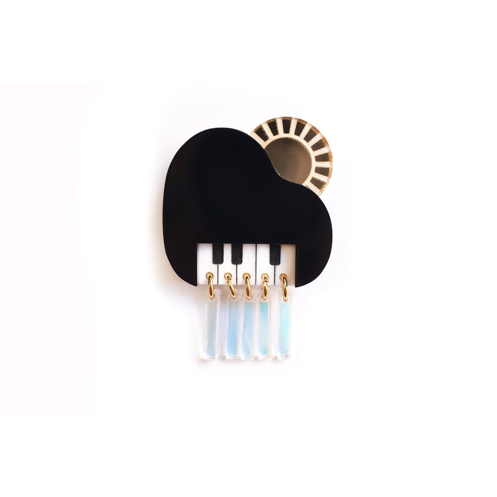 Piano cloud with sun brooch by Laliblue by Quirks! at Shirley Shoppe