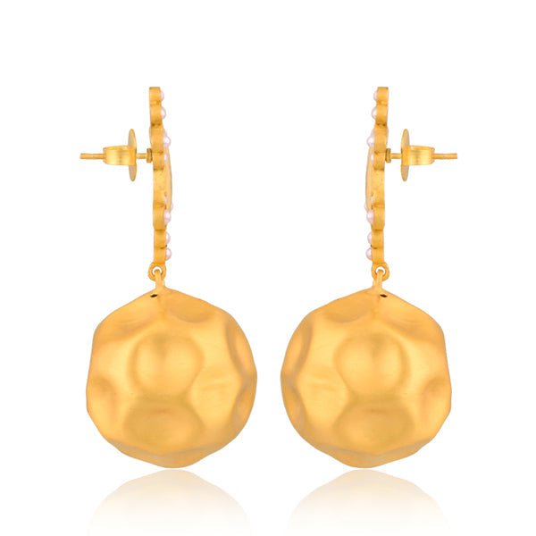 Playa del Sol Drop Earrings - Pearl by Christina Greene at Shirley Shoppe