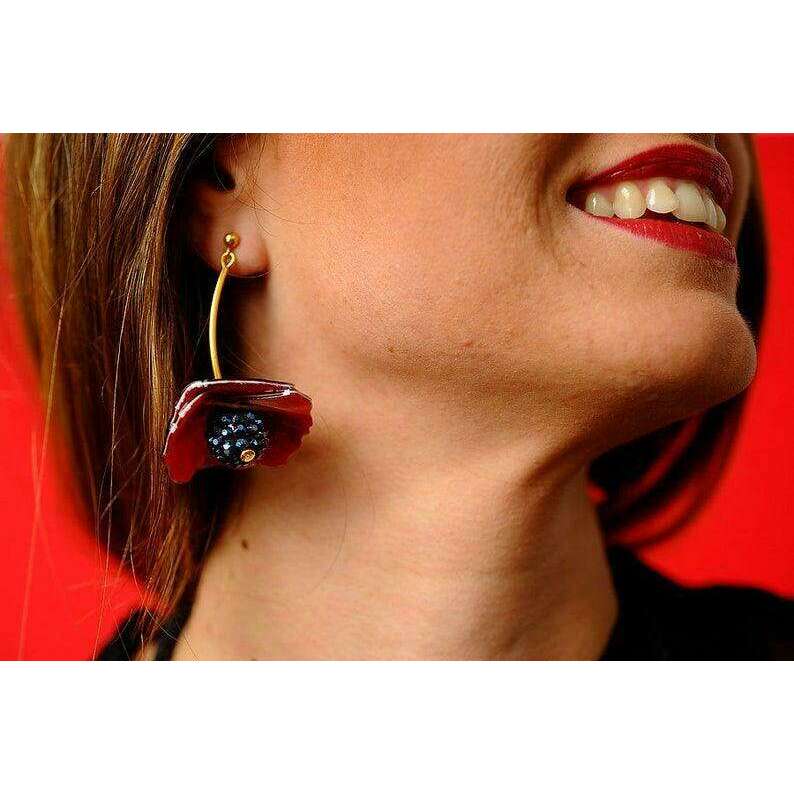 Poppies Earrings by Laliblue