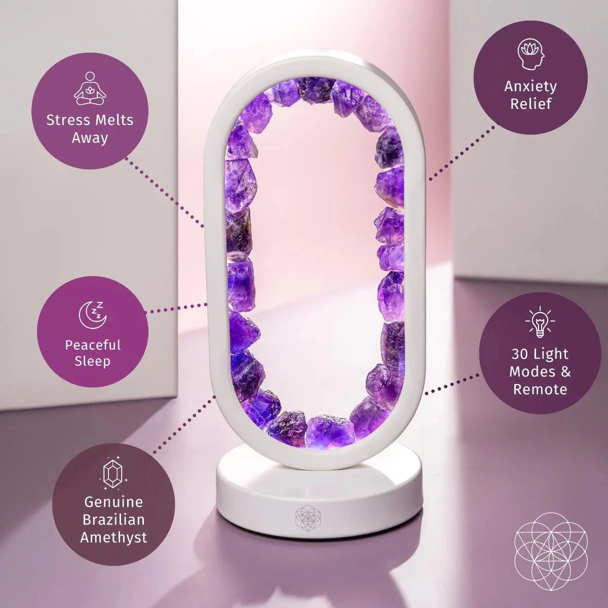 Portal to Peace - Amethyst Lamp of Stress Relief by Conscious Items at Shirley Shoppe