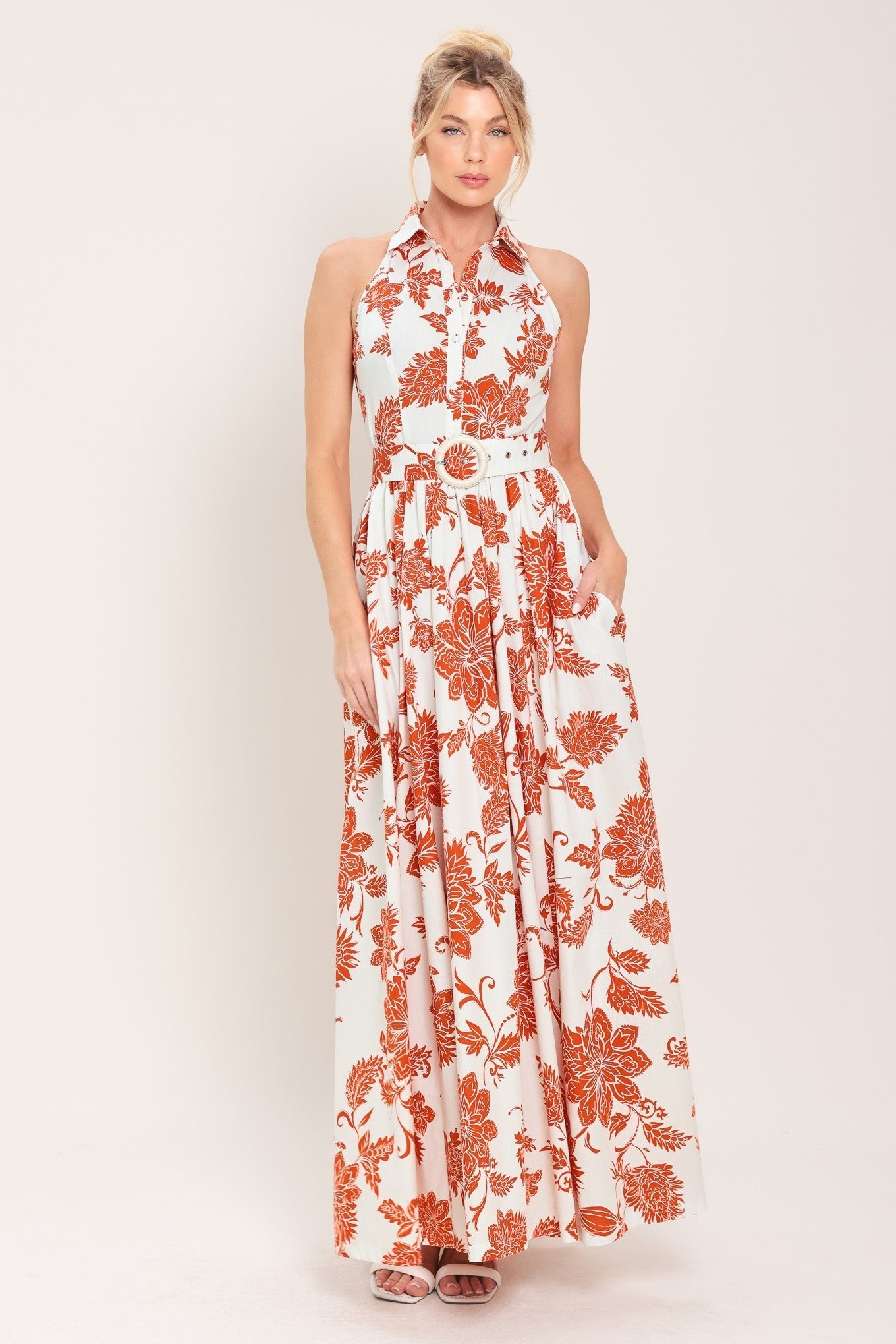 PORTOFINO SUN WOVEN MAXI DRESS by Flying Tomato at Shirley Shoppe
