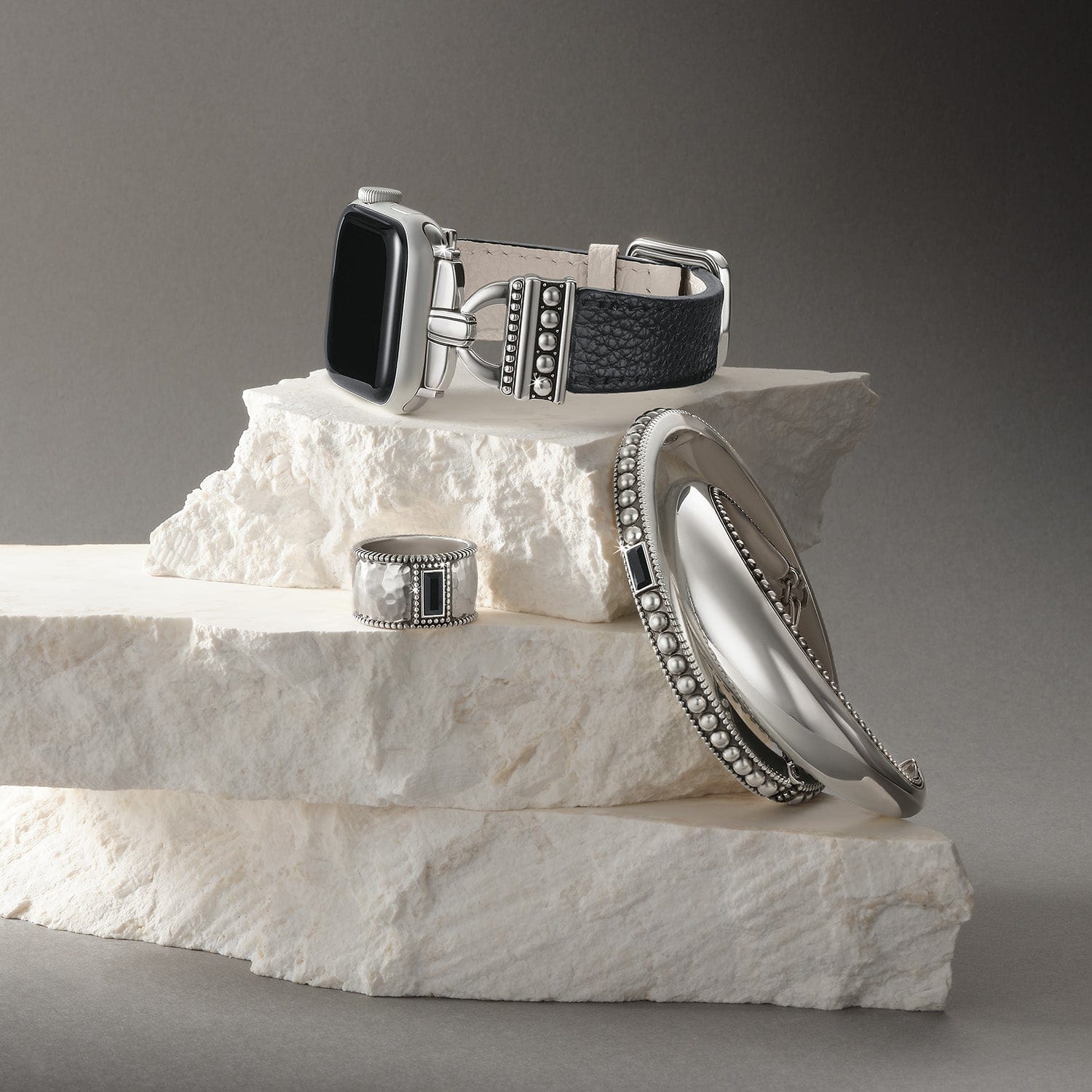Pretty Tough Gem Wide Band Ring