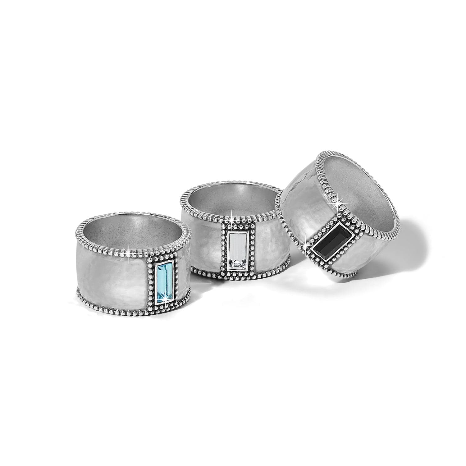 Pretty Tough Gem Wide Band Ring
