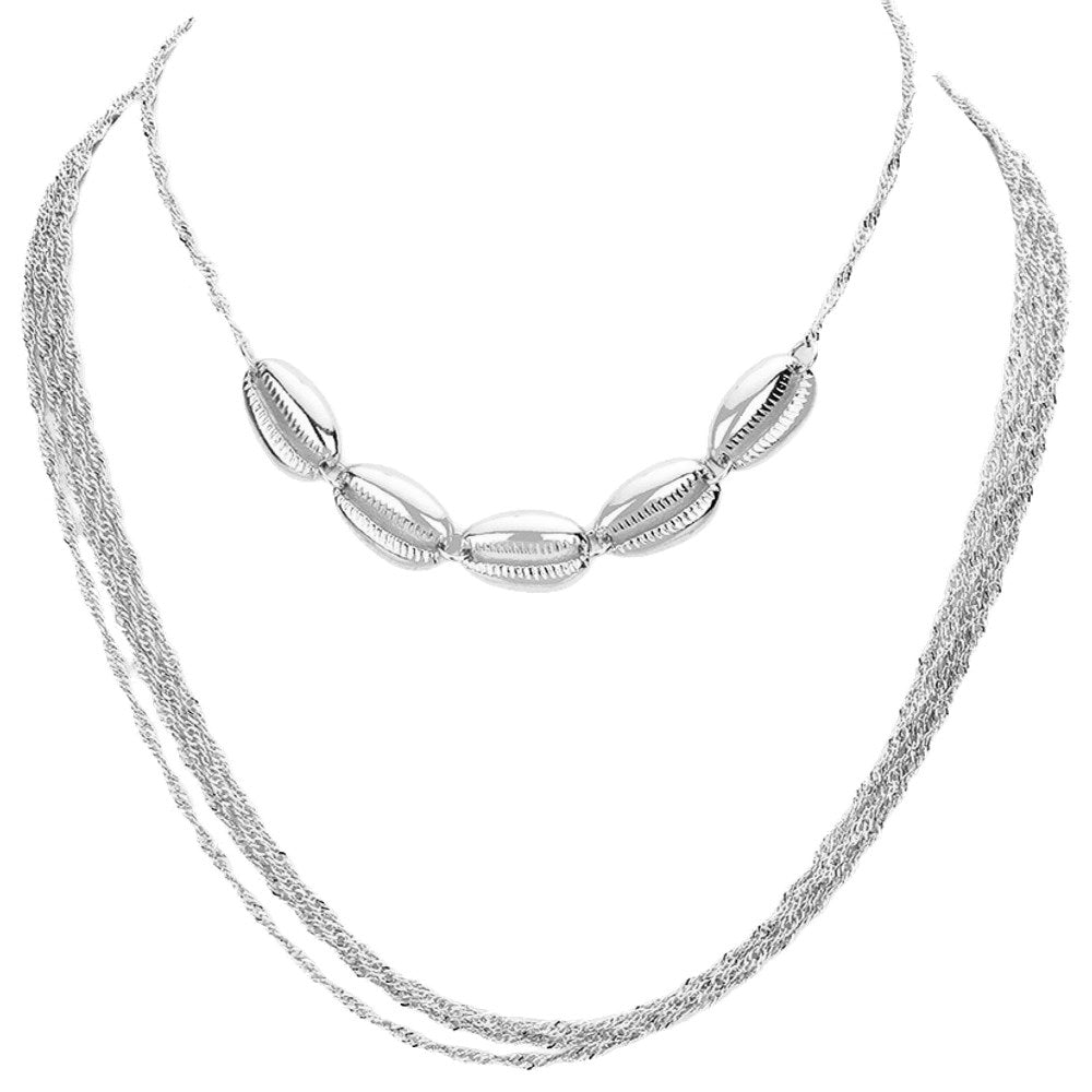 Puka Shell Multi Layer / Multi Chain Necklace