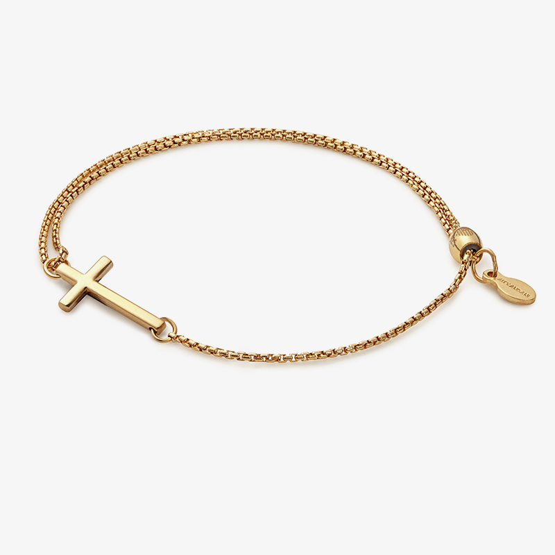 Pull Chain Cross Bracelet by ALEX AND ANI at Shirley Shoppe