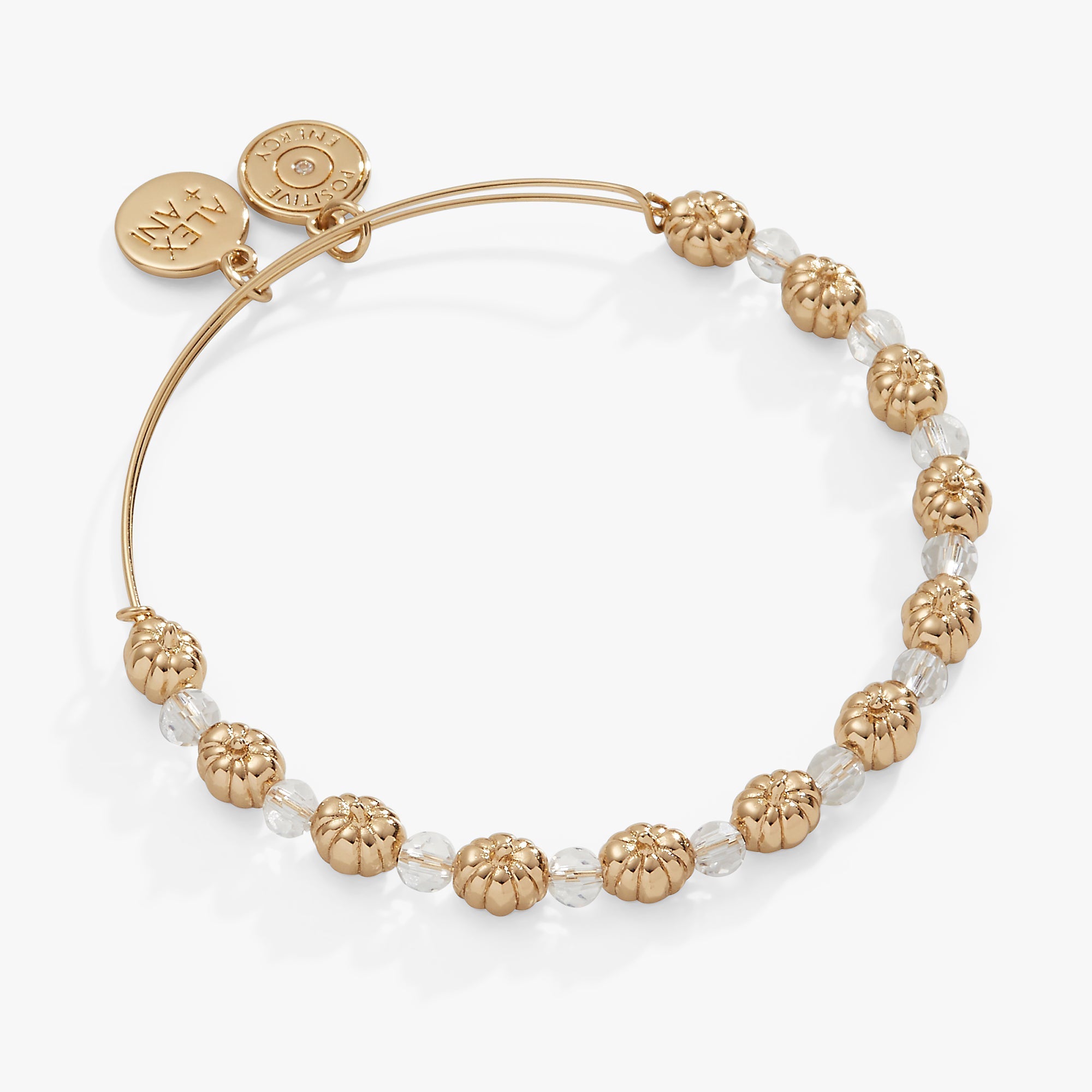 Pumpkin + Crystal Beaded Bangle by ALEX AND ANI at Shirley Shoppe