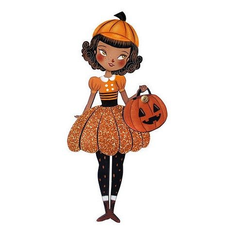 Pumpkin Woman Brooch by Laliblue by Quirks! at Shirley Shoppe