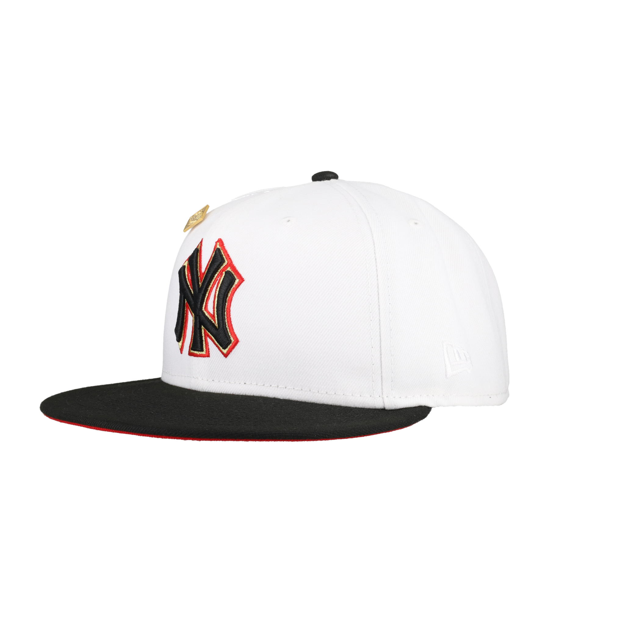 New York Yankees Pure White 1996 World Series Patch Fitted Hat