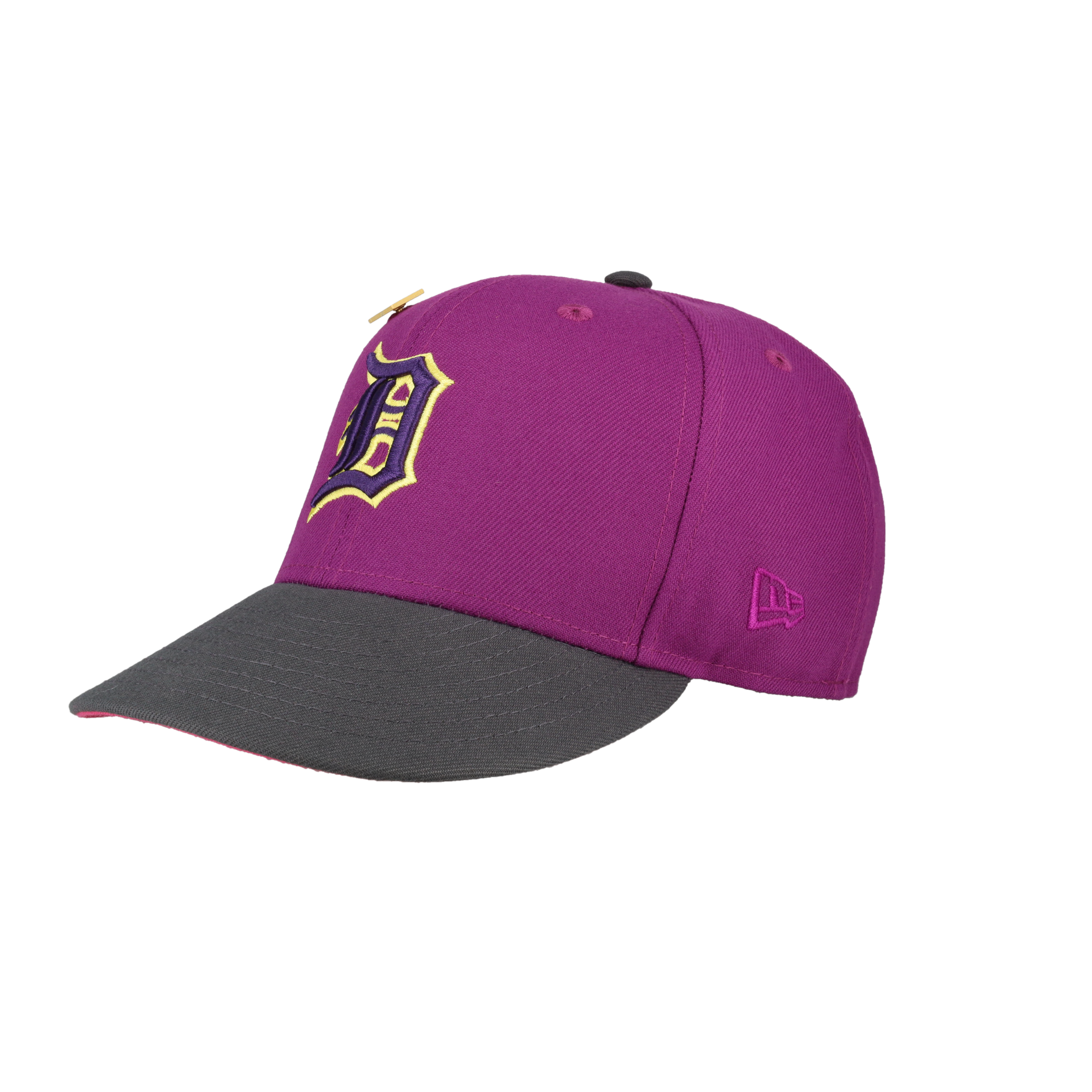 Detroit Tigers Purple 50th Anniversary Side Patch 59Fifty Fitted Hat