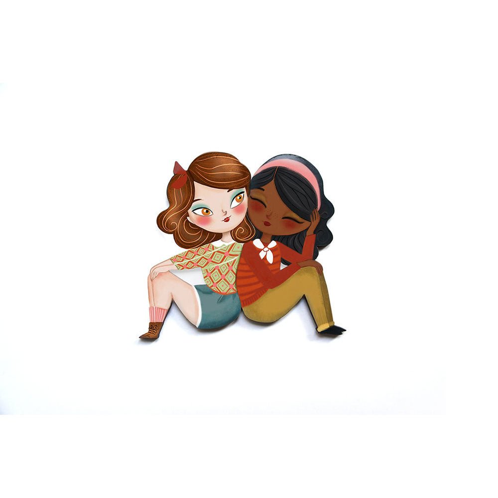 Puzzle with redhead girl brooch by Laliblue by Quirks! at Shirley Shoppe