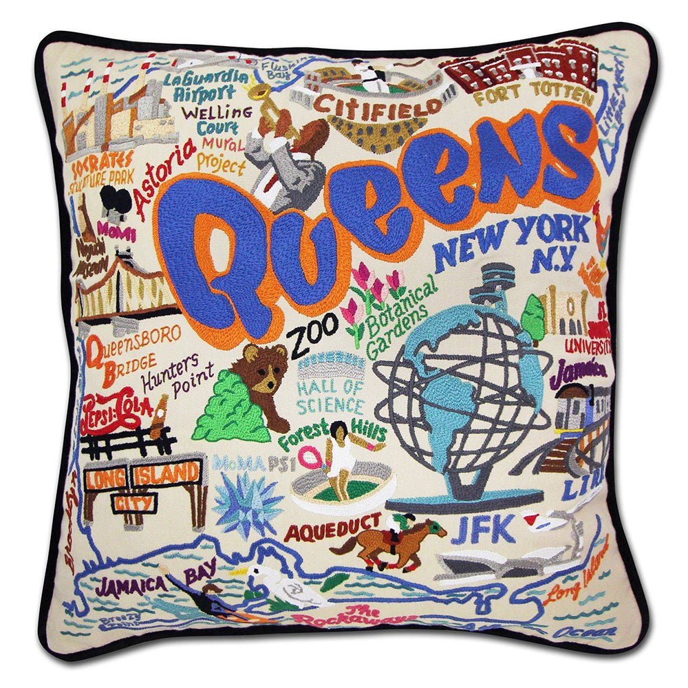 Queens Hand - Embroidered Pillow by Quirks! at Shirley Shoppe
