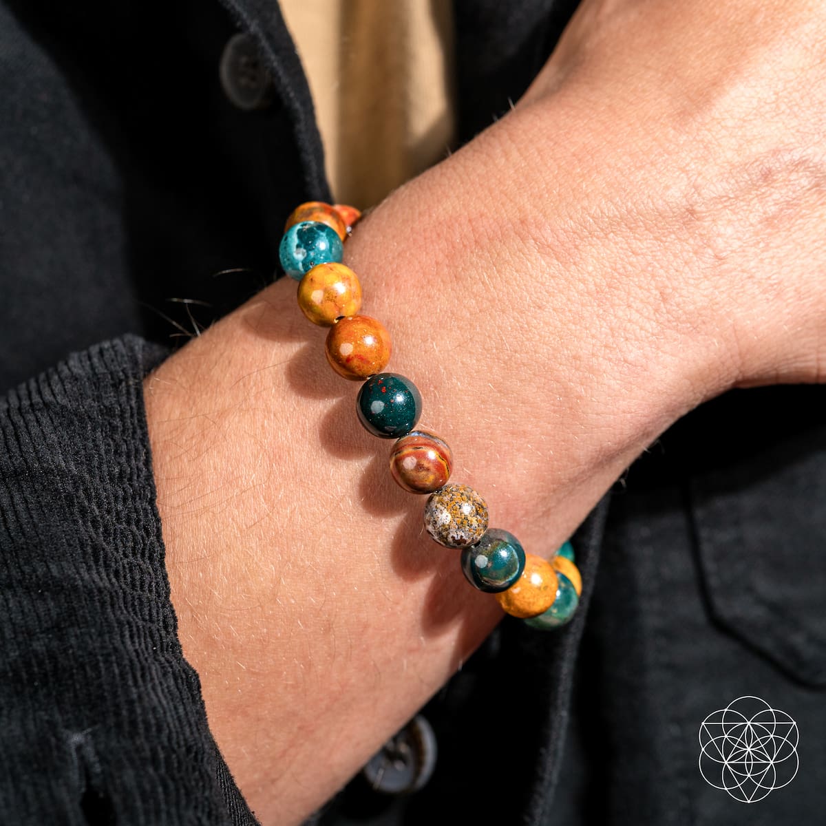 Quiet My Mind – Ocean Jasper Bracelet by Conscious Items at Shirley Shoppe