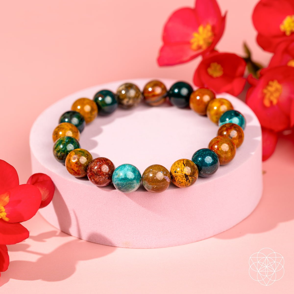 Quiet My Mind – Ocean Jasper Bracelet by Conscious Items at Shirley Shoppe