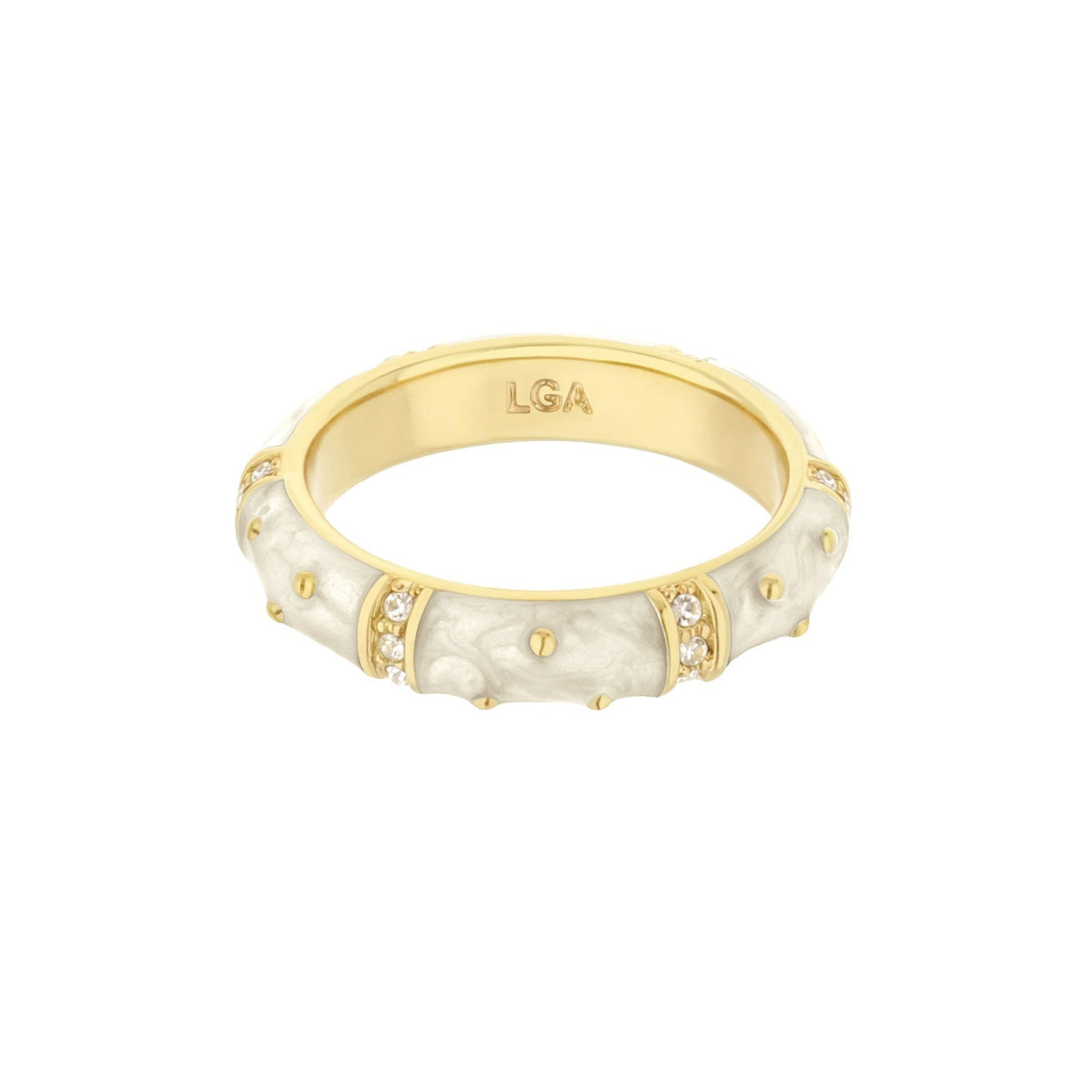 Polka Dot Stackable Ring — Crystal Station