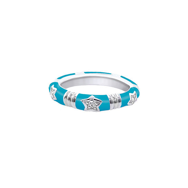 Stars Of Night Stackable Ring