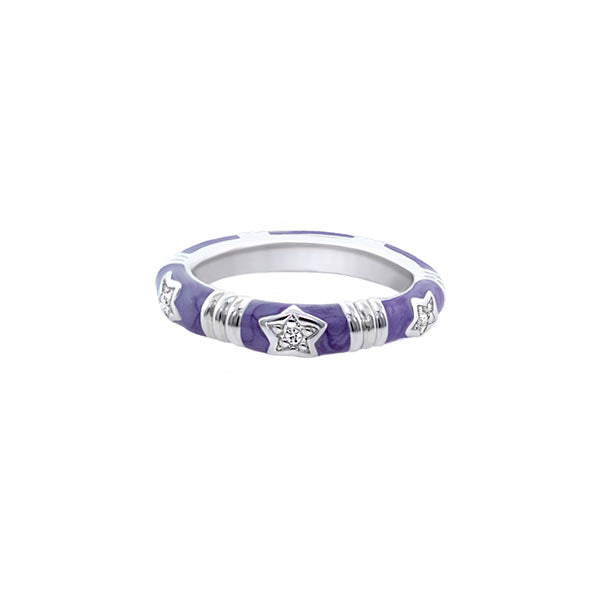 Stars Of Night Stackable Ring