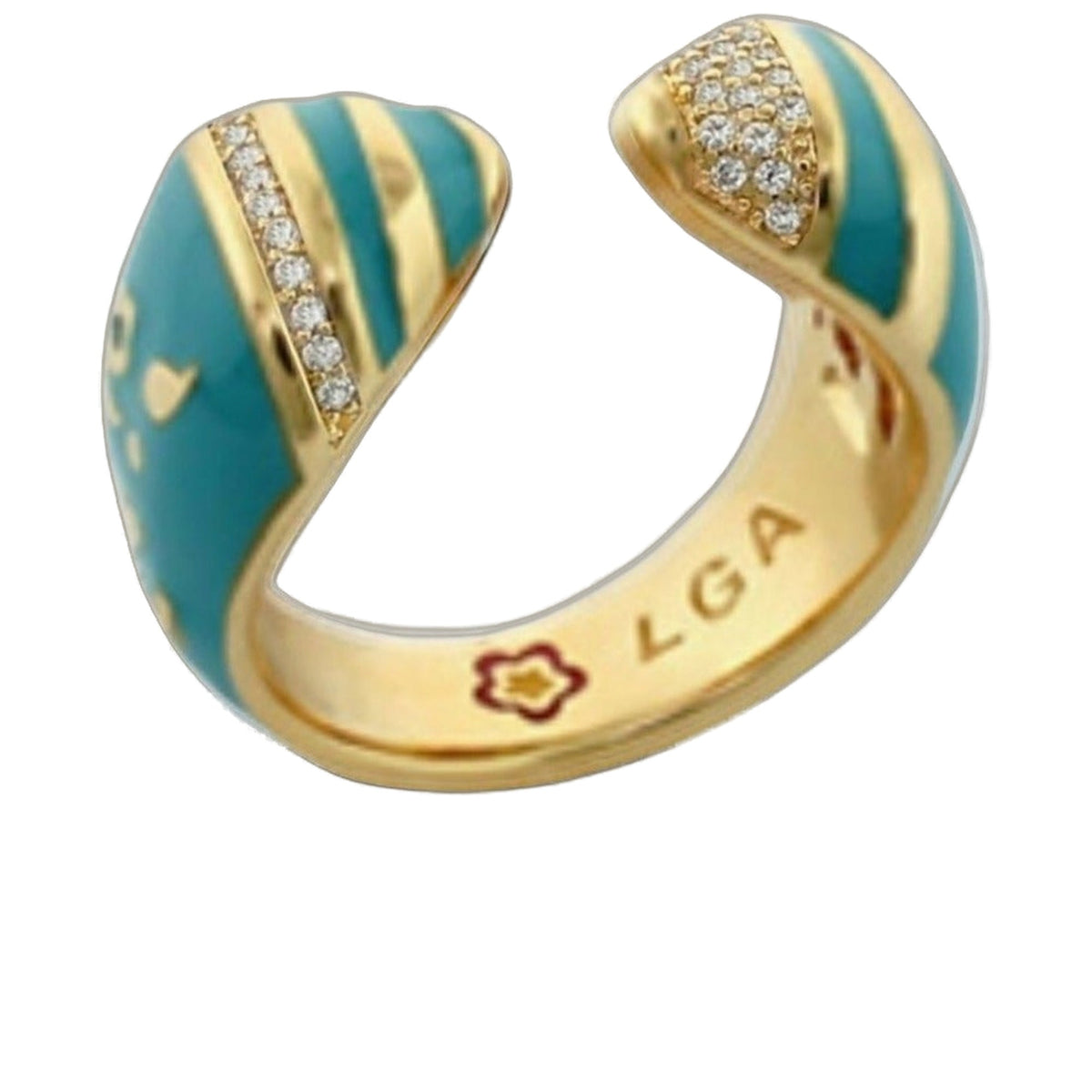 Flowers by Orly Ring — Open Pavé Wrap