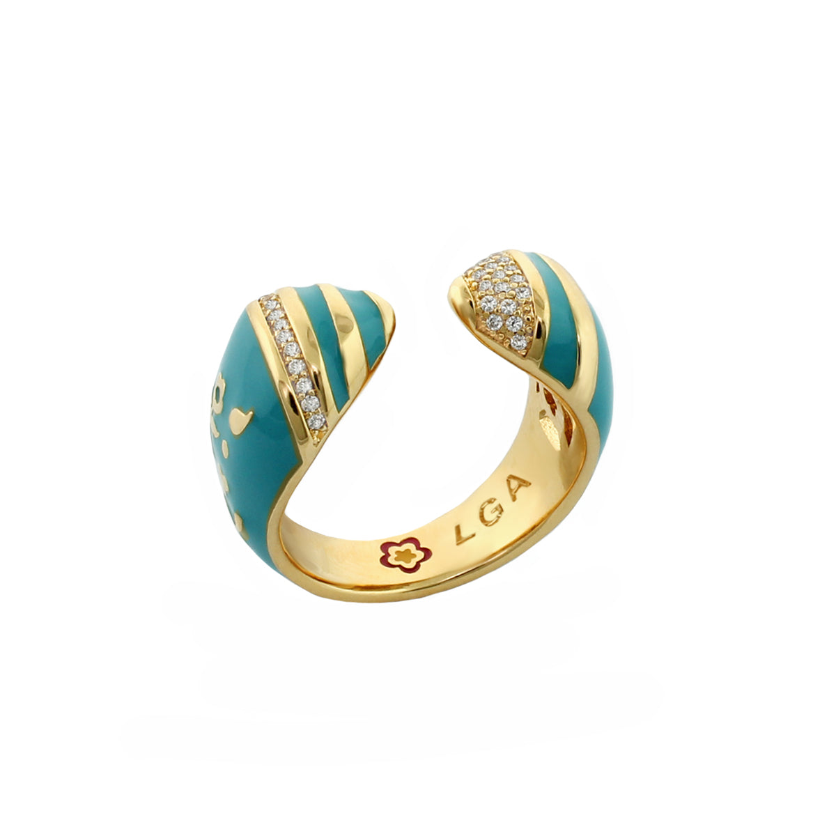 Flowers by Orly Ring — Open Pavé Wrap