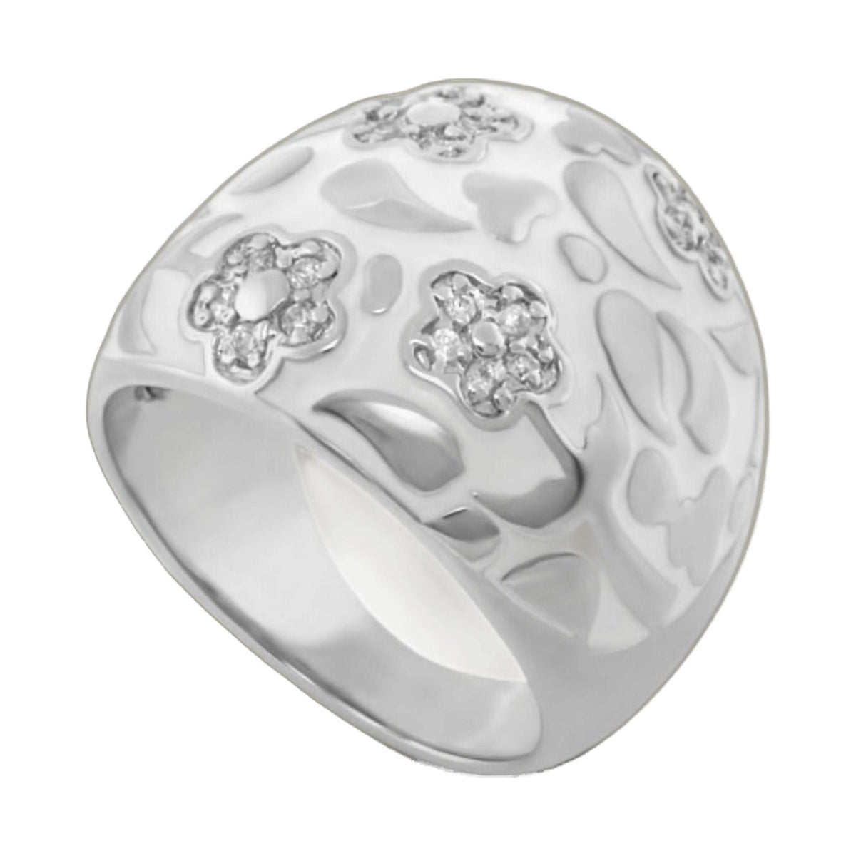 Flowers by Orly Ring — Domed Pavé Flower