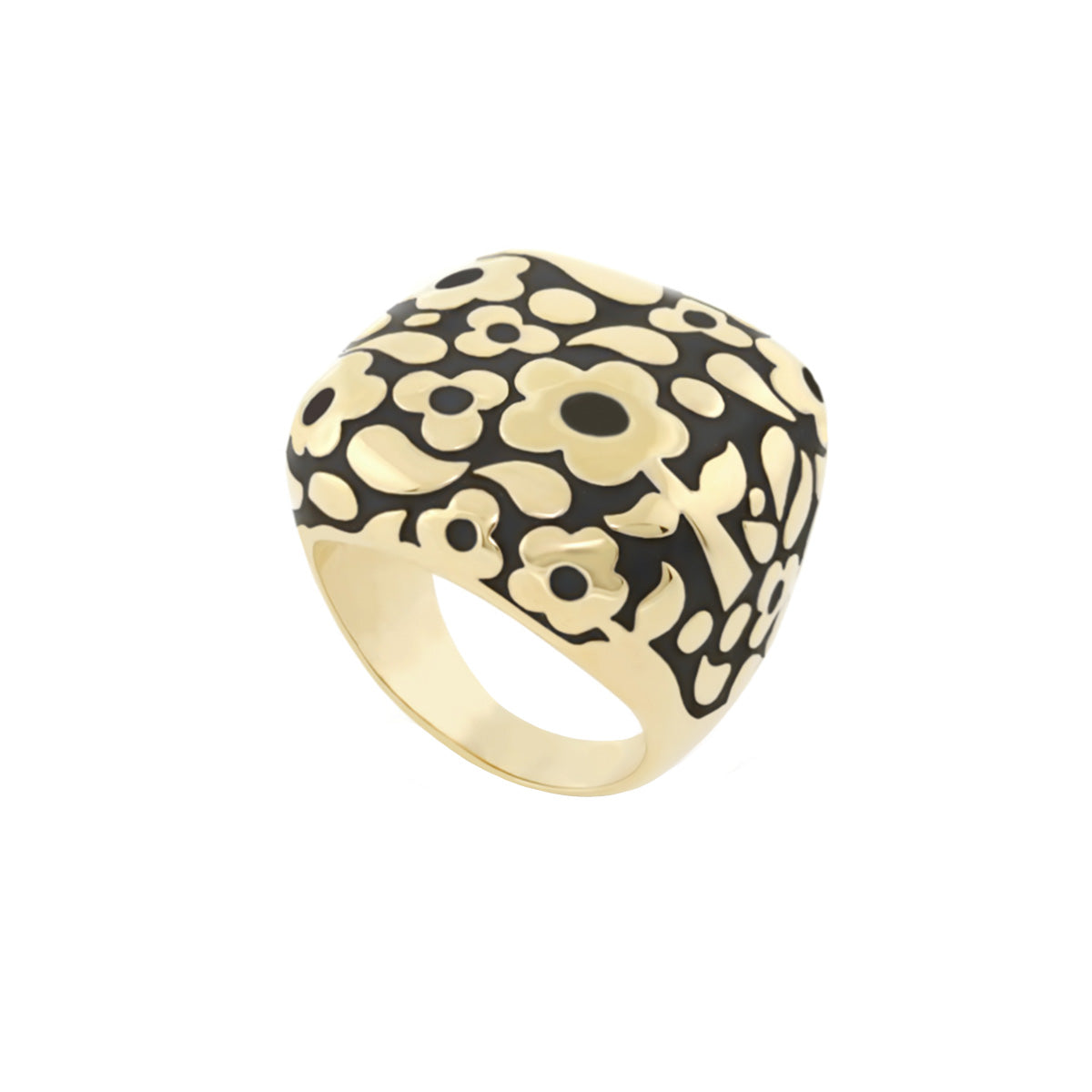 Flowers by Orly Cocktail Ring — Contrast Flower Dome