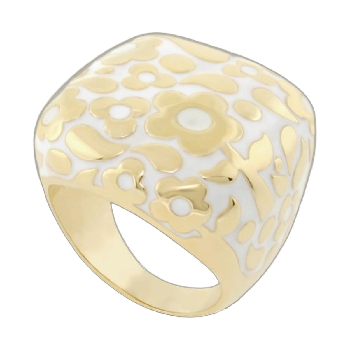 Flowers by Orly Cocktail Ring — Contrast Flower Dome