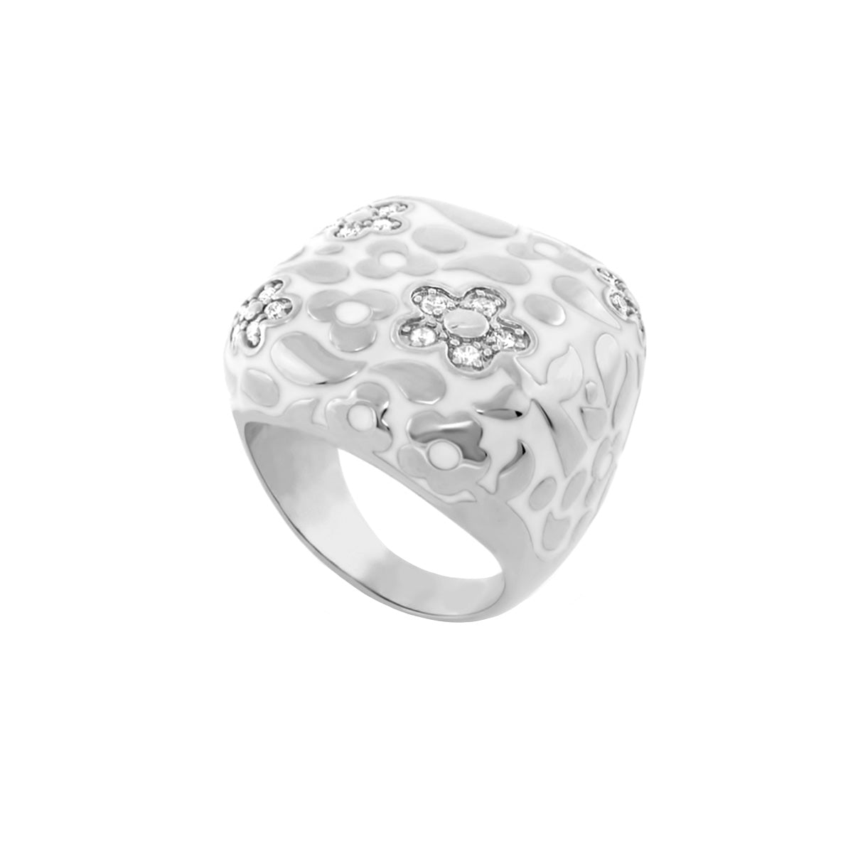 Flowers by Orly Cocktail Ring — Pavé Flower Dome