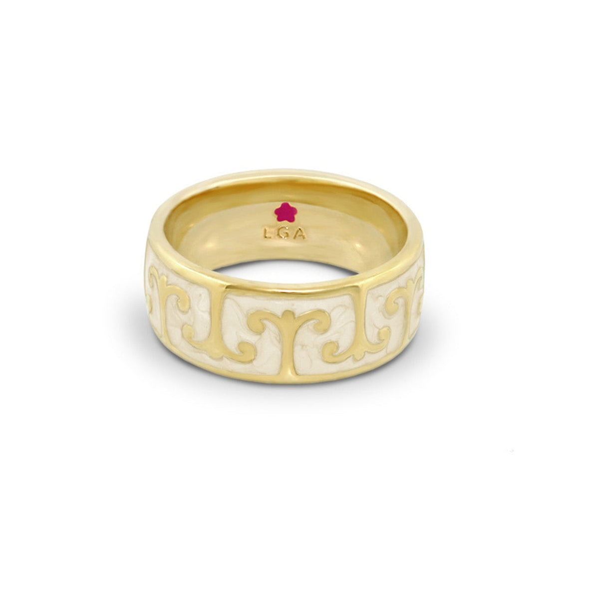 Renaissance Style Ring — Scroll Band
