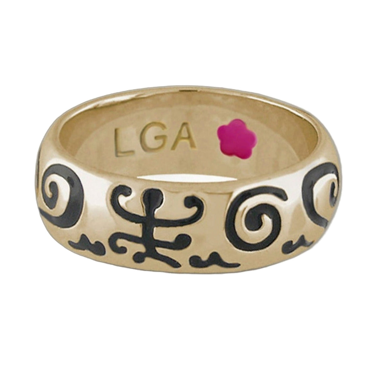 Good Karma Band Ring — Hand-Poured Scroll