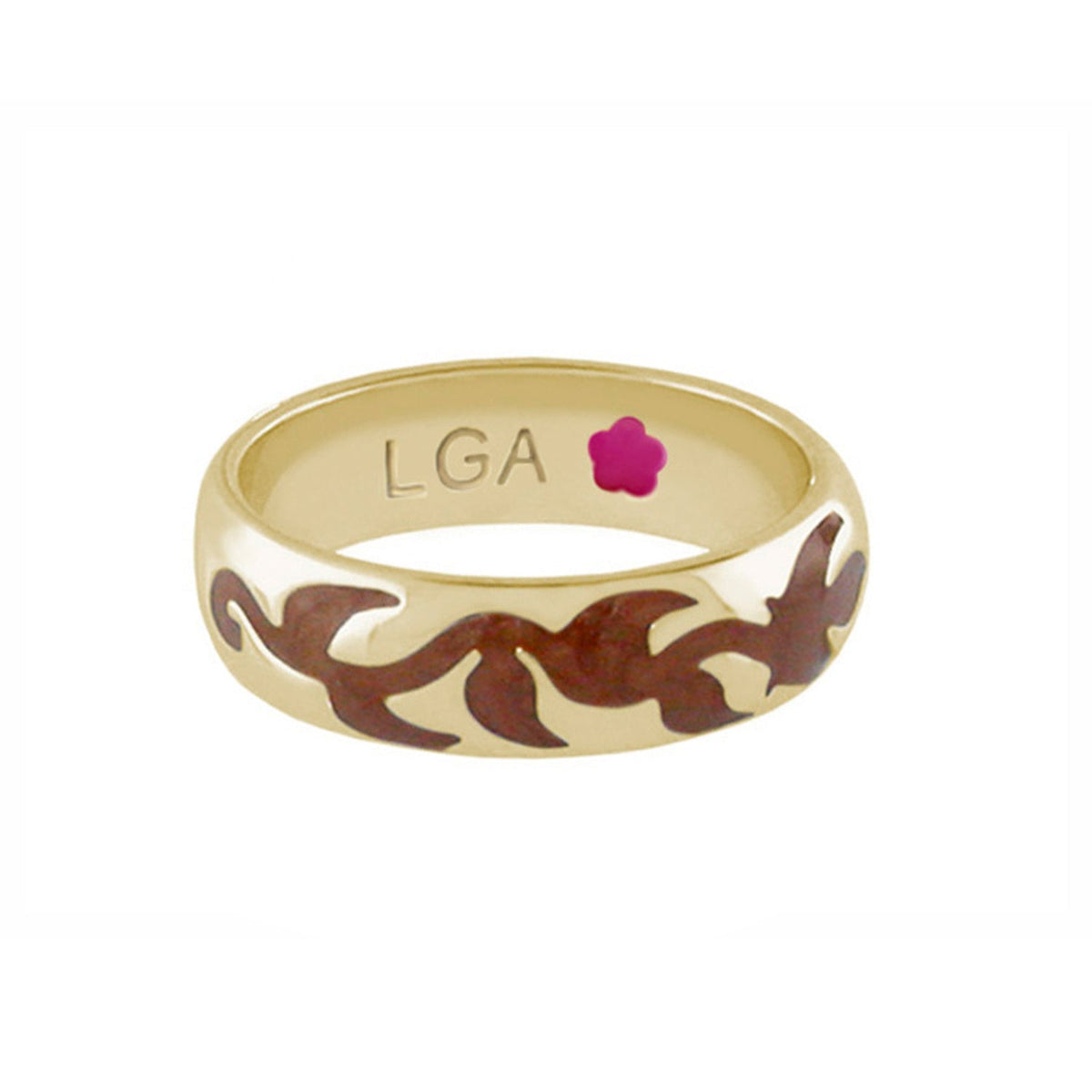 Daisy Swirl Band Ring