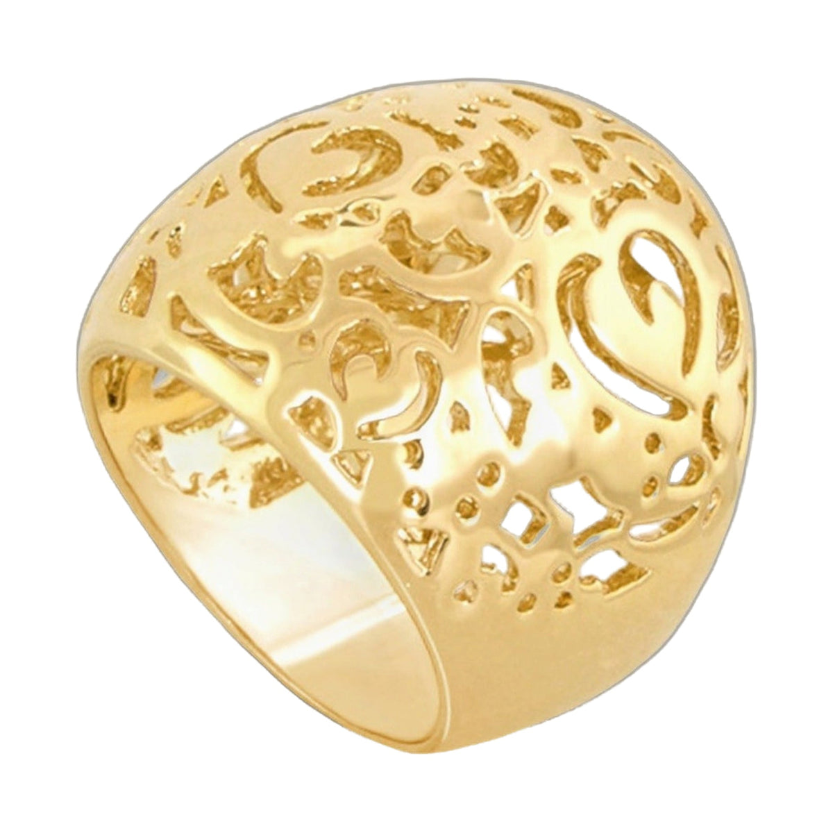 Hidden Hearts Ring — Filigree Dome